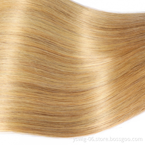 10a Hair Bundles Human Hair Virgin Brazilian Hair Bundles, 100% Virgin Brazilian Hair, 1b/27# Straight Mink 10"-24"